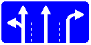 Знак 5.15.1 Направления движения по полосам Знак 5.15.1 Направления движения по полосам