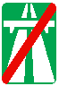 Знак 5.2 Конец автомагистрали Знак 5.2 Конец автомагистрали
