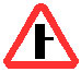 Знак 2.3.2&nbsp;Примыкание второстепенной дороги